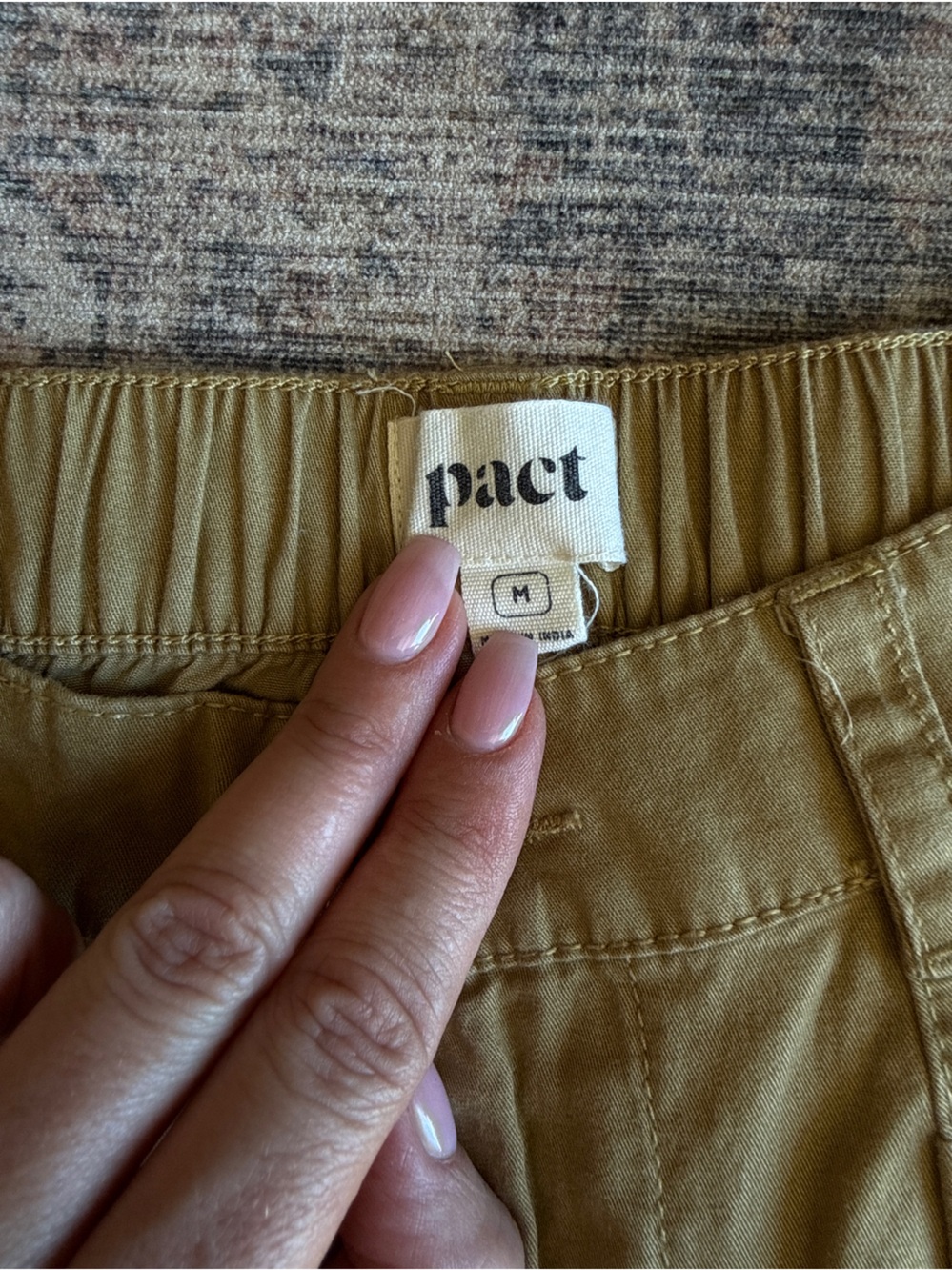 Pact Olive Pull-On Joggers